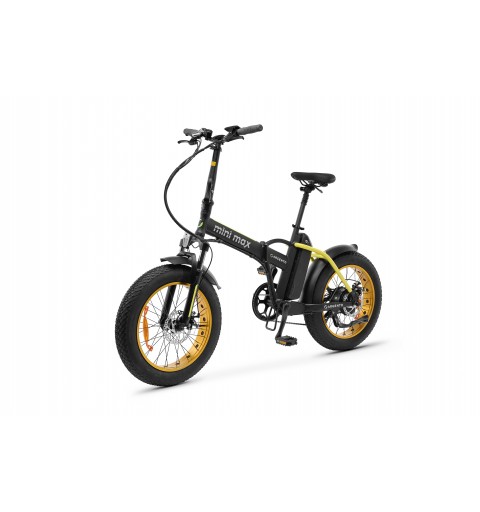 Argento e-Mobility MiniMax Black, Yellow Aluminium One Size 50.8 cm (20") 26 kg Lithium-Ion (Li-Ion)