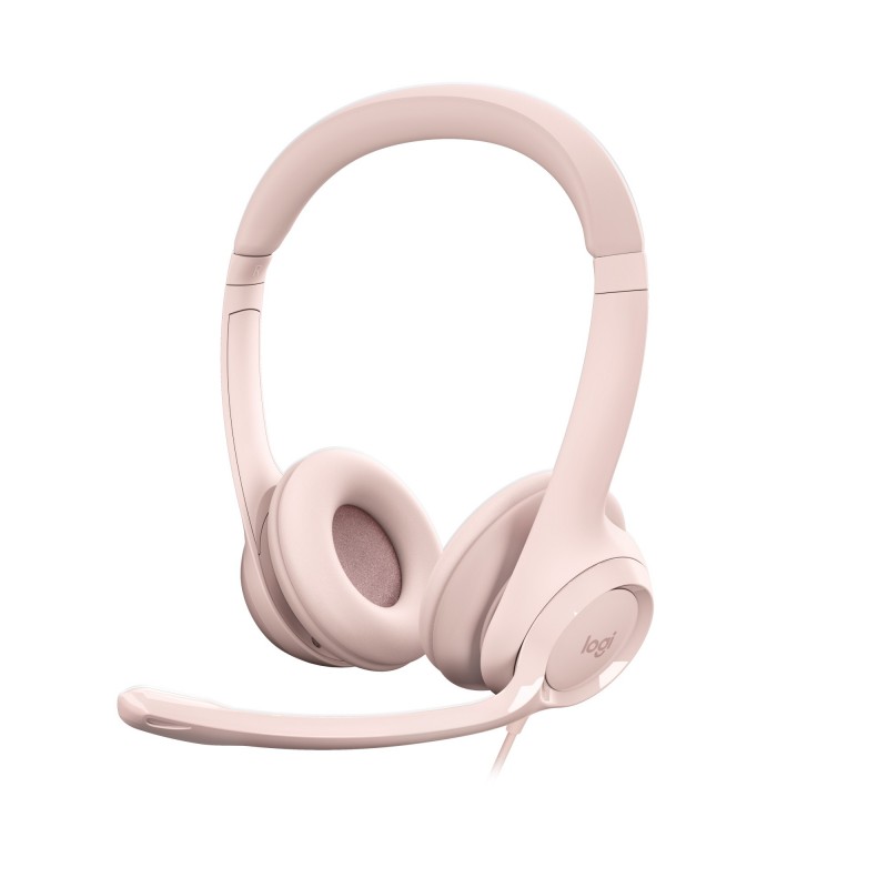 Logitech H390 Casque Avec fil Arceau Bureau Centre d'appels USB Type-A Rose