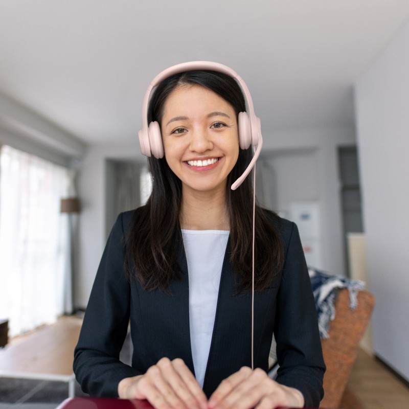 Logitech H390 Auriculares Alámbrico Diadema Oficina Centro de llamadas USB tipo A Rosa