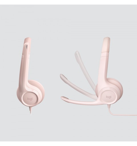 Logitech H390 Auriculares Alámbrico Diadema Oficina Centro de llamadas USB tipo A Rosa