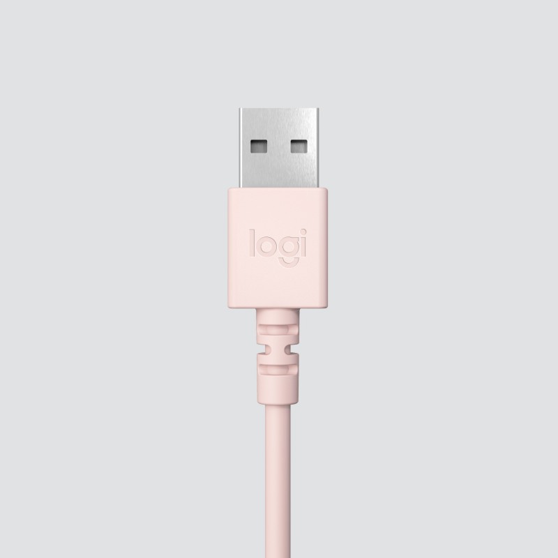 Logitech H390 Auricolare Cablato A Padiglione Ufficio USB tipo A Rosa