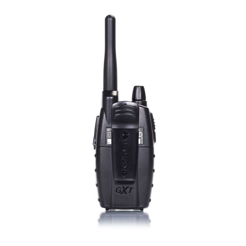 Midland G7 Pro Walkie Talkie radio bidirectionnelle 69 canaux 446.00625 - 446.09375 MHz Noir