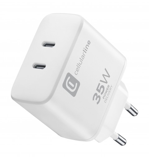 Cellularline Dual Charger 35W Blanc Intérieure