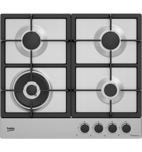 Beko HIAW64225SXE Stainless steel Built-in 58 cm Gas 4 zone(s)