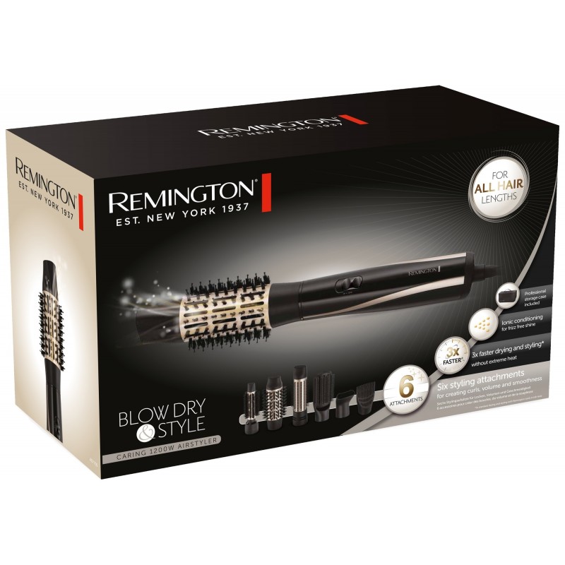 Remington AS7700 Hot air brush Black 1200 W 3 m
