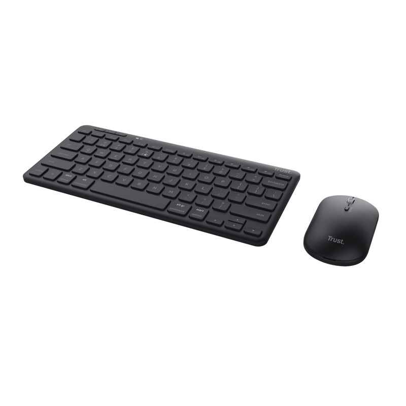 Trust Lyra Tastatur Maus enthalten RF Wireless + Bluetooth QWERTY Italienisch Schwarz