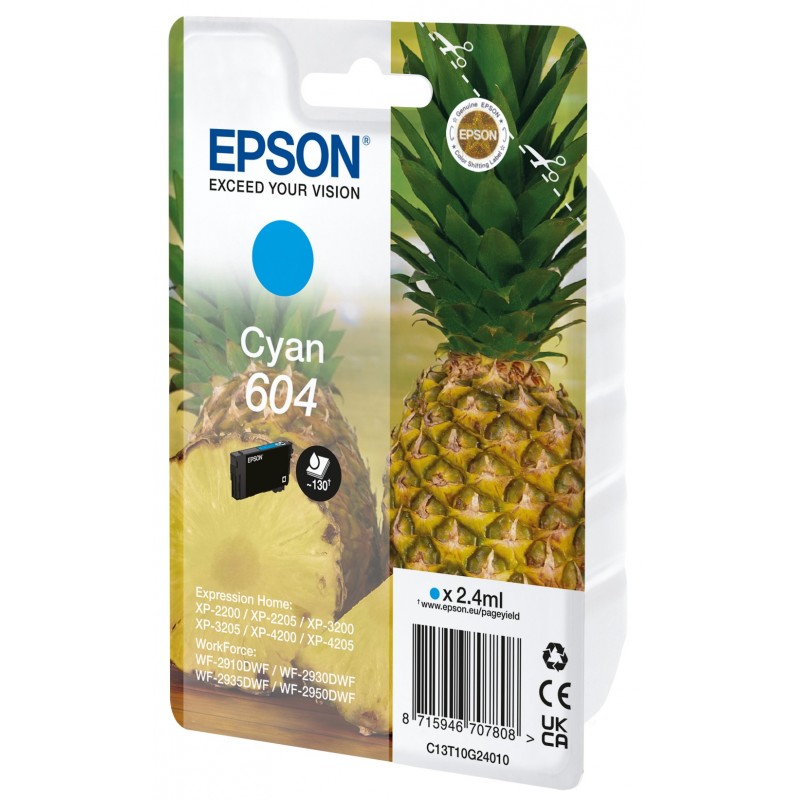 Epson 604 Druckerpatrone 1 Stück(e) Original Standardertrag Cyan