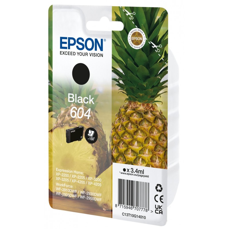 Epson 604 Druckerpatrone 1 Stück(e) Original Schwarz