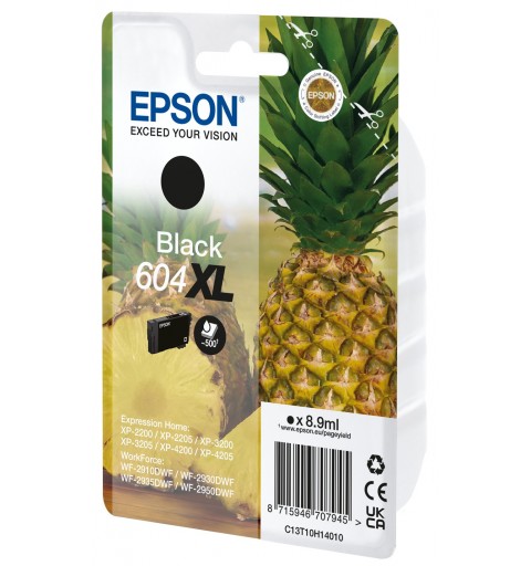 Epson 604XL cartucho de tinta 1 pieza(s) Original Alto rendimiento (XL) Negro