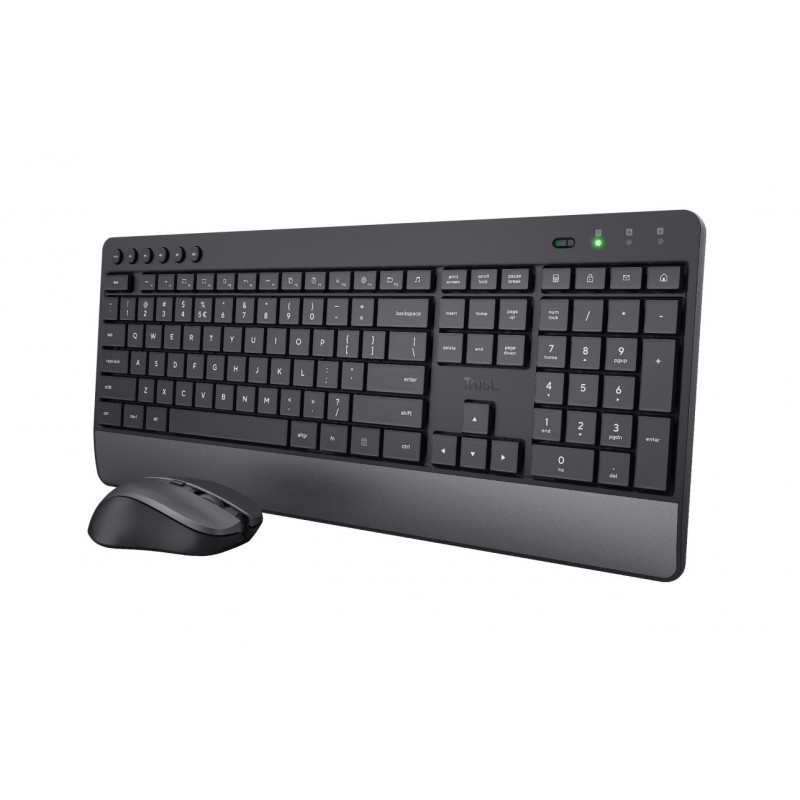 Trust Trezo Tastatur Maus enthalten RF Wireless QWERTY Italienisch Schwarz