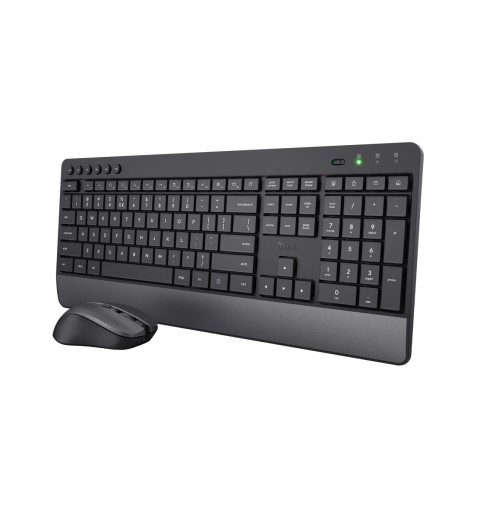 Trust Trezo Tastatur Maus enthalten RF Wireless QWERTY Italienisch Schwarz