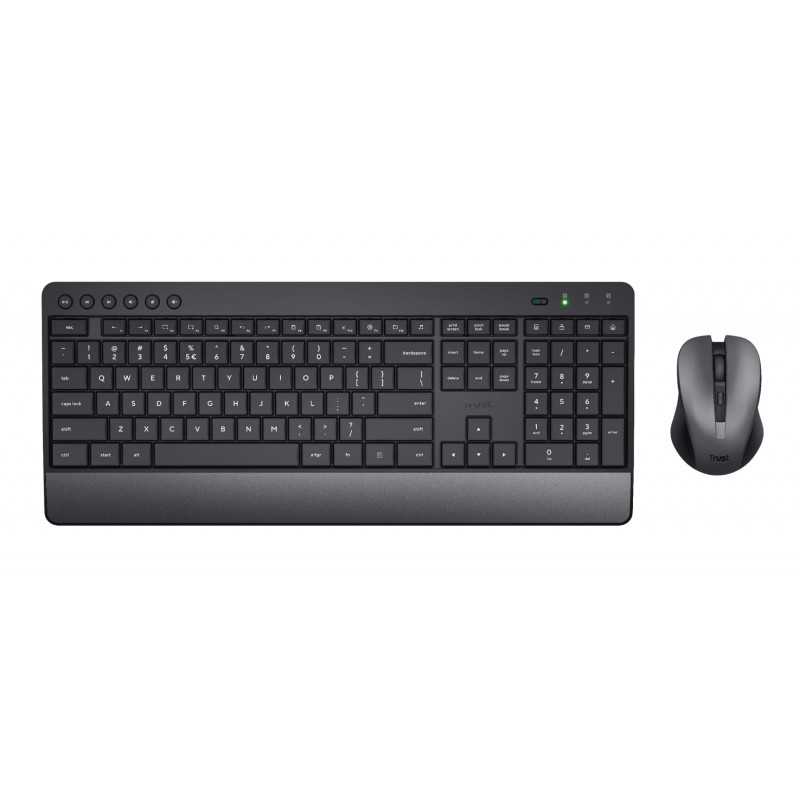 Trust Trezo Tastatur Maus enthalten RF Wireless QWERTY Italienisch Schwarz