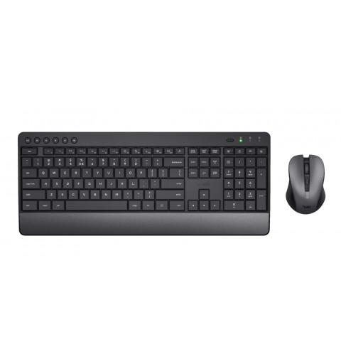 Trust Trezo Tastatur Maus enthalten RF Wireless QWERTY Italienisch Schwarz