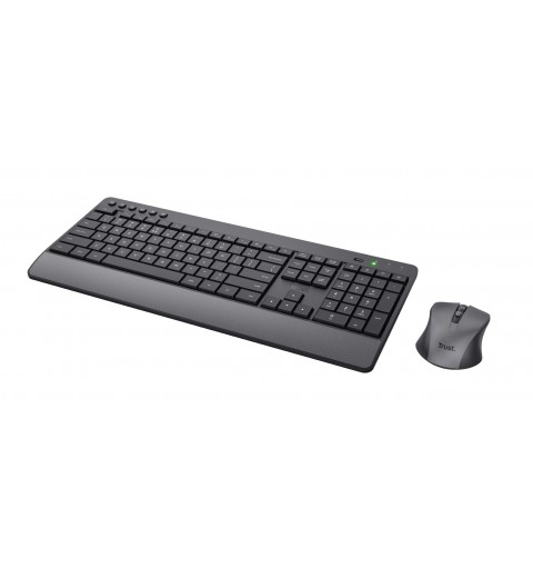 Trust Trezo Tastatur Maus enthalten RF Wireless QWERTY Italienisch Schwarz