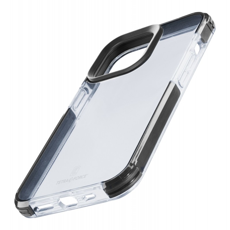 Cellularline Tetra Force Strong Guard mobile phone case 15.5 cm (6.1") Cover Black, Transparent