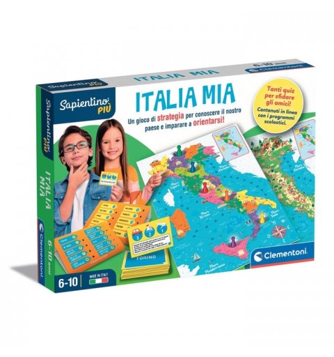 Clementoni Sapientino Piu 16417 Brettspiel My Italy Bildend