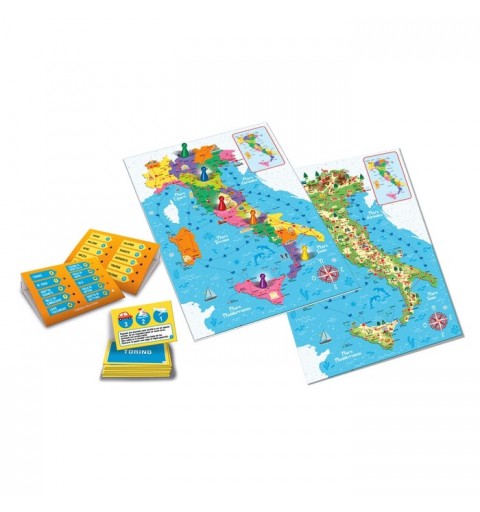 Clementoni Sapientino Piu 16417 Brettspiel My Italy Bildend