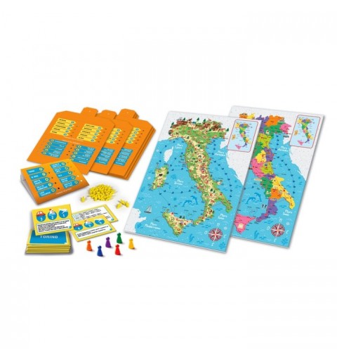 Clementoni Sapientino Piu 16417 board card game My Italy Board game Educational