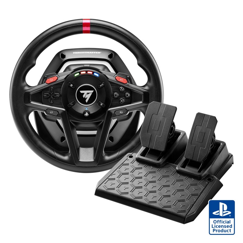 Thrustmaster T128 Negro USB Volante + Pedales Analógico PC, PlayStation 4, PlayStation 5