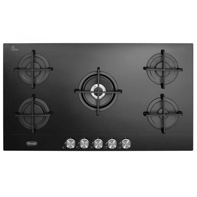 De’Longhi NSL 590 NC hob Black Built-in 90 cm Gas 5 zone(s)