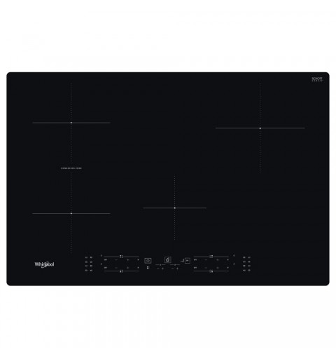 Whirlpool WB B4877 NE Noir Intégré (placement) 77 cm Plaque avec zone à induction 4 zone(s)