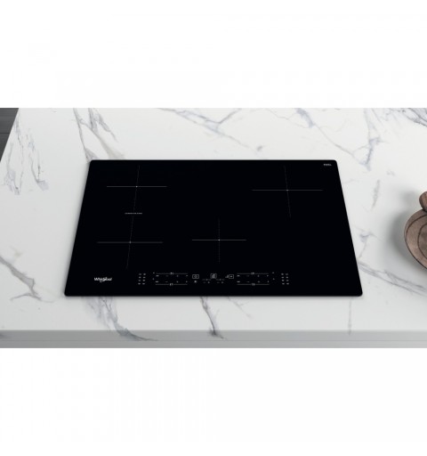 Whirlpool WB B4877 NE Noir Intégré (placement) 77 cm Plaque avec zone à induction 4 zone(s)