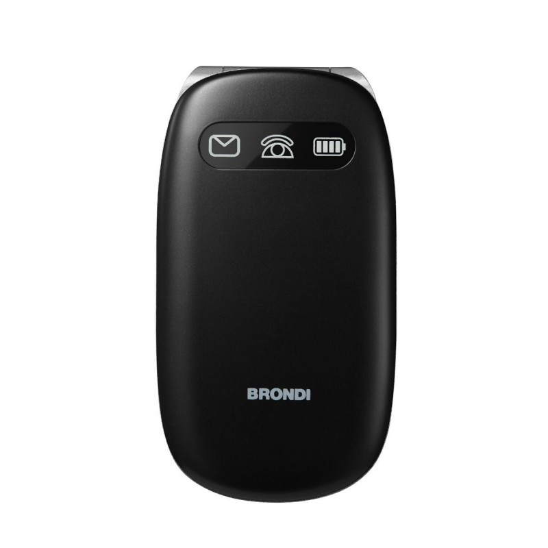 Brondi Amico Comfort 7,11 cm (2.8") Nero, Argento Telefono per anziani