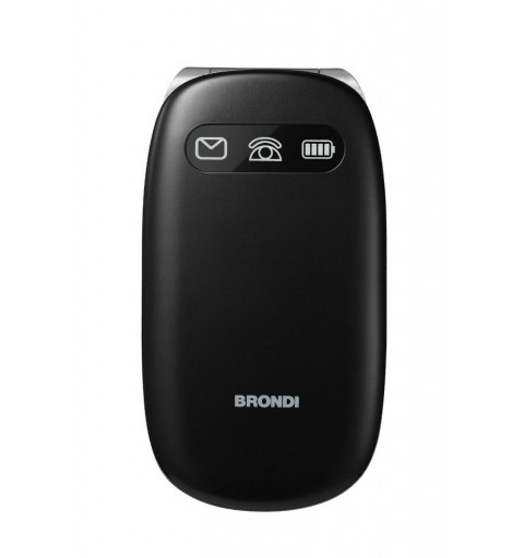 Brondi Amico Comfort 7,11 cm (2.8 Zoll) Schwarz, Silber Seniorentelefon