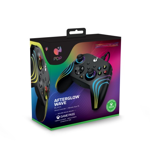 PDP Afterglow Wave Black USB Gamepad PC, Xbox One, Xbox Series S, Xbox Series X