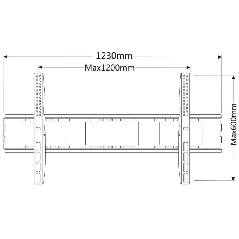 Techly ICA-PLB 2230 soporte para TV 2,54 m (100") Negro