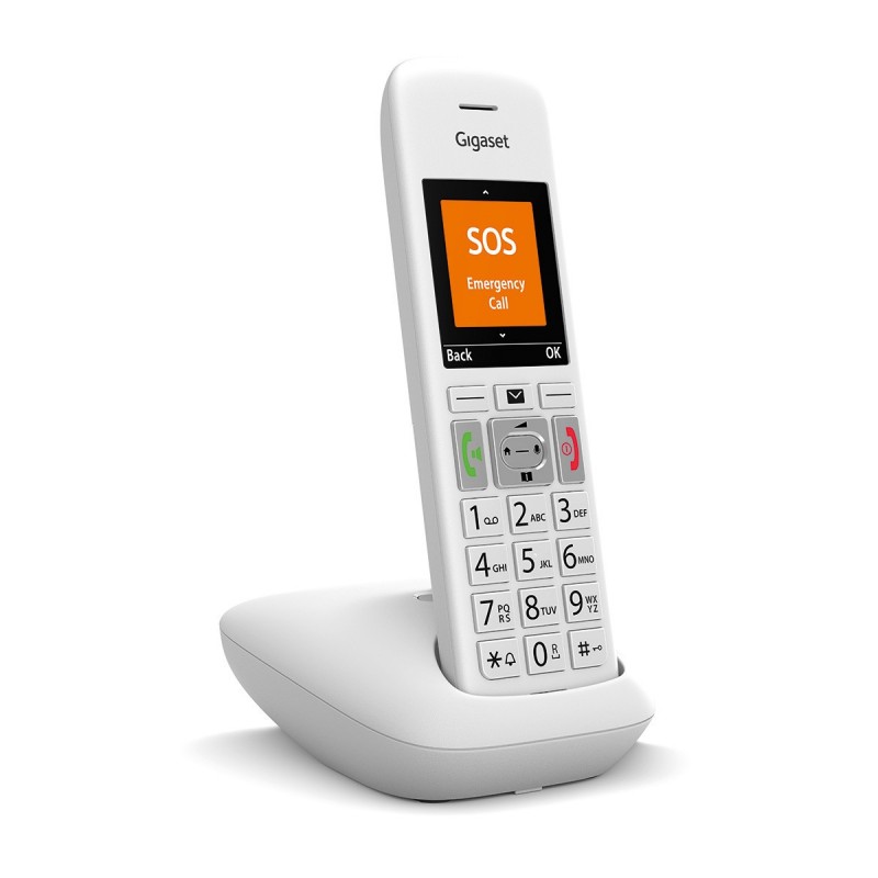 Gigaset E390 Analog DECT telephone Caller ID White