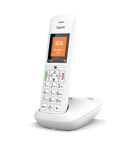 Gigaset E390 Telefono analogico DECT Identificatore di chiamata Bianco