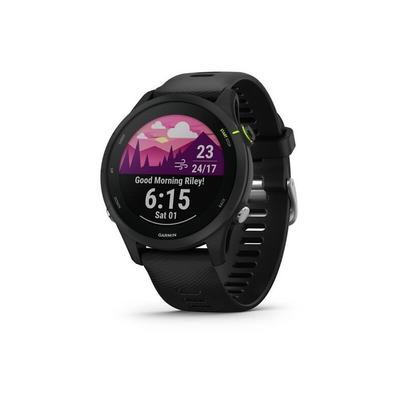 Garmin Forerunner 255 Music 3.3 cm (1.3") MIP 46 mm Black GPS (satellite)