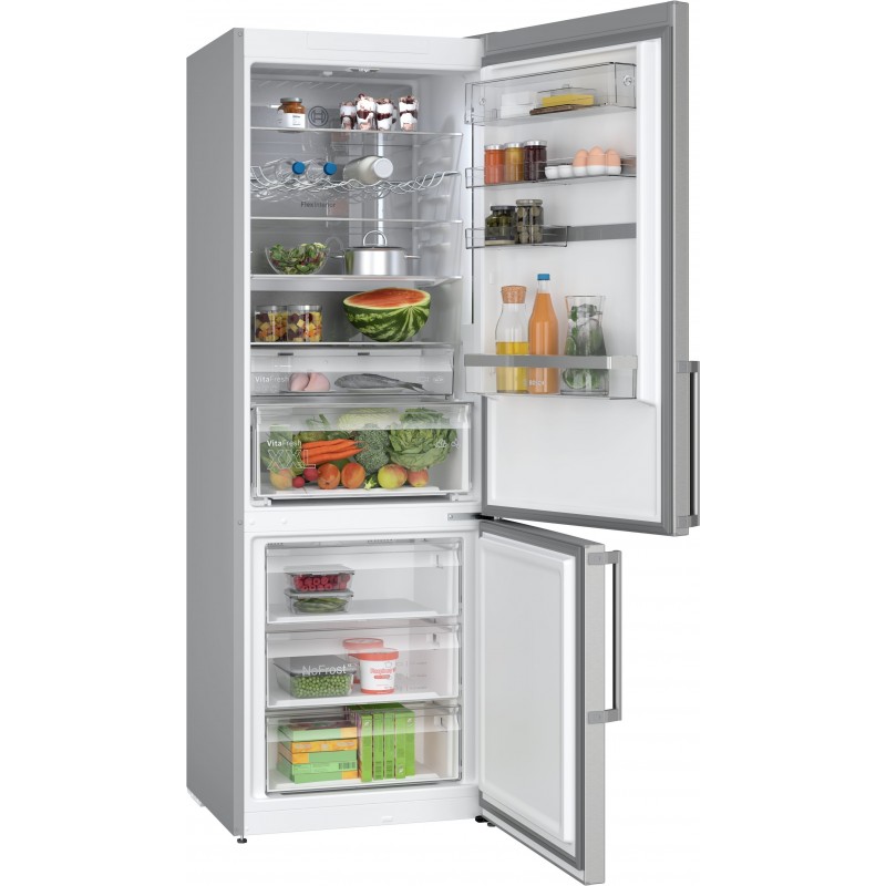 Bosch Serie 6 KGN49AICT fridge-freezer Freestanding 440 L C Stainless steel