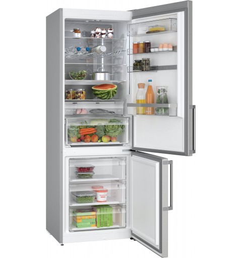 Bosch Serie 6 KGN49AICT fridge-freezer Freestanding 440 L C Stainless steel