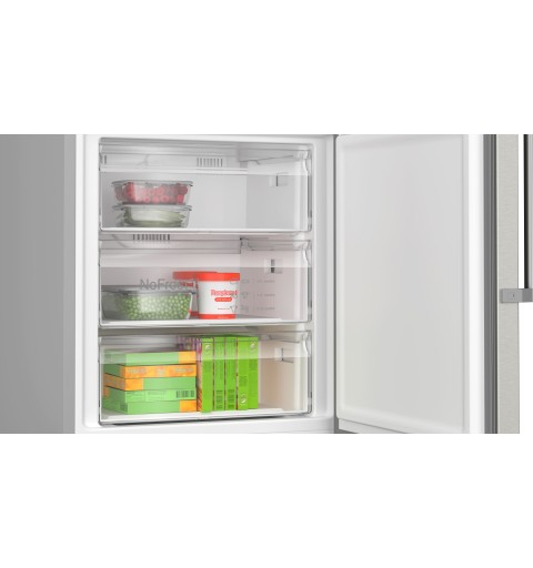 Bosch Serie 6 KGN49AICT fridge-freezer Freestanding 440 L C Stainless steel