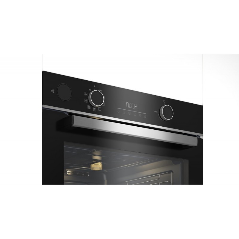 Beko BBIS13300XPE Backofen 71 l 3400 W A+ Schwarz, Edelstahl