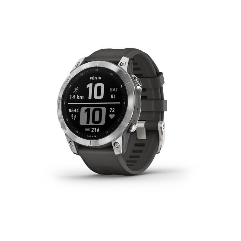 Garmin fenix 7 3.3 cm (1.3") MIP 47 mm Silver GPS (satellite)