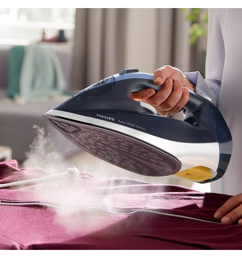 Philips 7000 series DST7030 20 iron Dry & Steam iron SteamGlide Plus soleplate 2800 W Blue