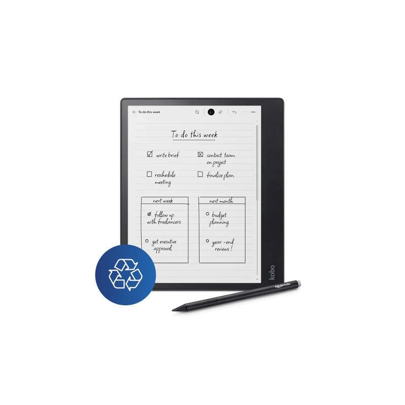 Rakuten Kobo Elipsa 2E lectore de e-book Pantalla táctil 32 GB Wifi Negro