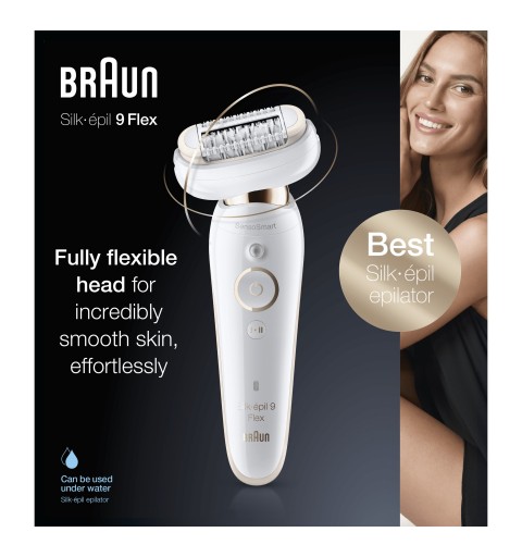 Braun Silk-épil 9 Flex 40 Pinzette Weiß, Gold