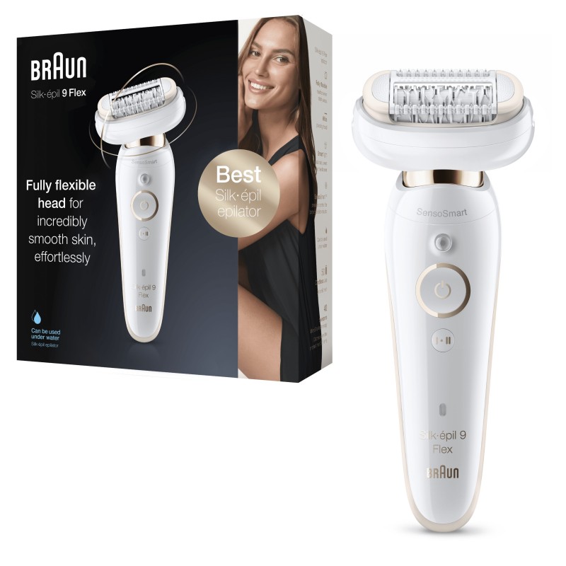 Braun Silk-épil 9 Flex 40 Pinzette Weiß, Gold