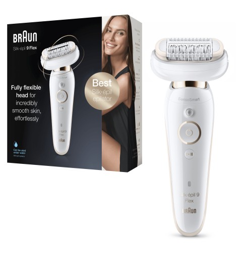 Braun Silk-épil 9 Flex 40 Pinzette Weiß, Gold