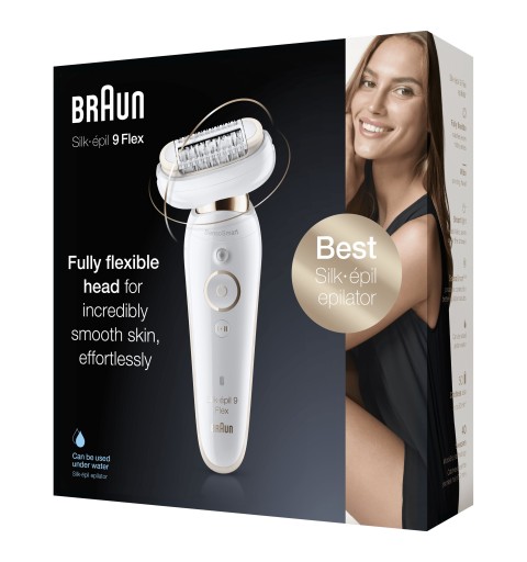 Braun Silk-épil 9 Flex 40 Pinzette Weiß, Gold