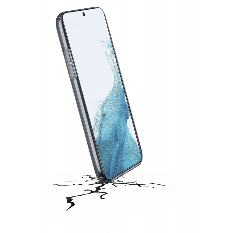 Cellularline Clear Strong - Samsung Galaxy S23 Custodia rigida con bordi in gomma Trasparente