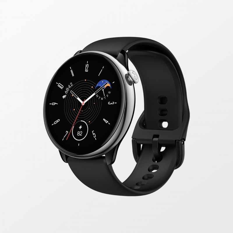 Amazfit GTR Mini 3,25 cm (1.28") AMOLED 42 mm Negro, Plata GPS (satélite)