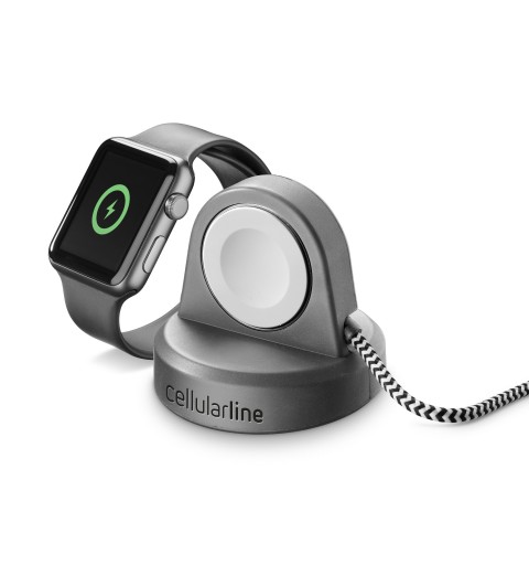 Cellularline Power Dock - Apple Watch Kit per la ricarica di Apple Watch Grigio Nero