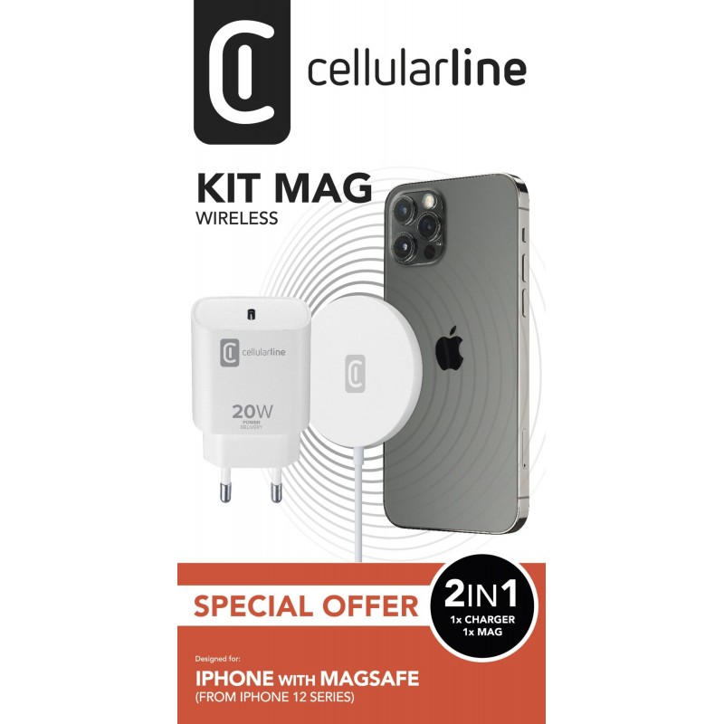 Cellularline Mag Kit Blanc Intérieure