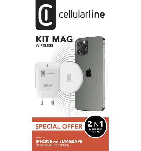 Cellularline Mag Kit Blanc Intérieure