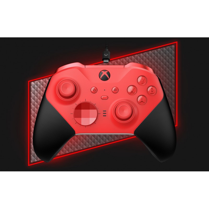 Microsoft Xbox Elite Series 2 - Core Black, Red Bluetooth USB Gamepad Analogue Digital Xbox Series S, Xbox Series X, PC, Xbox